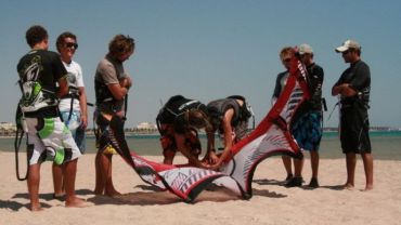 Practical Lesson on the beach