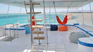 Oberdeck mit viel Platz...