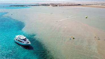 Kite Spot mit grossem Stehrevier